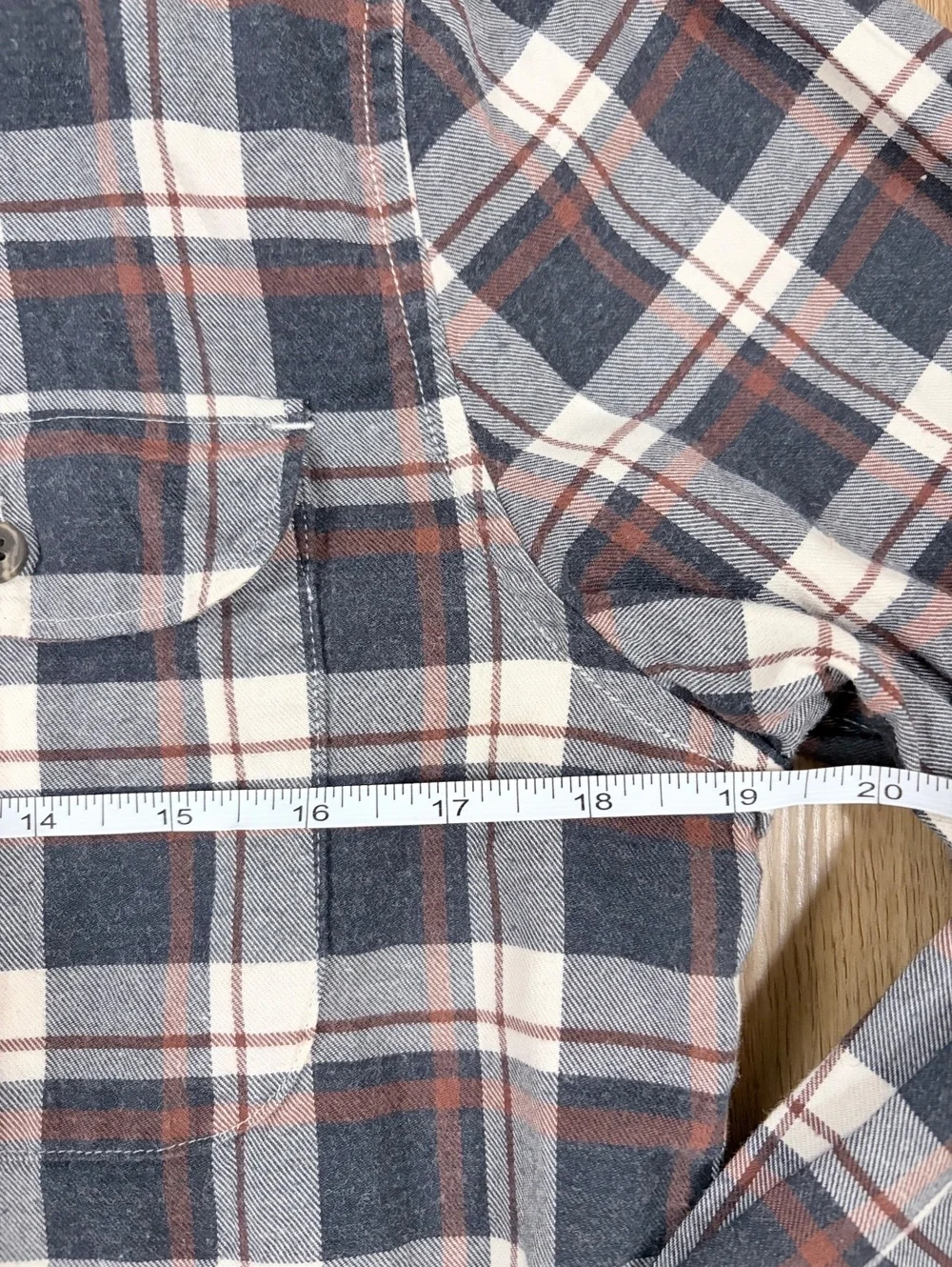 Banana Republic Luxe Flannel Plaid Shirt Men’s Medium